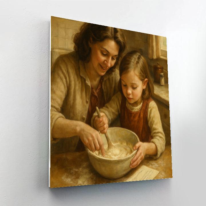 Baking Family Recipe Paint by numbers art
