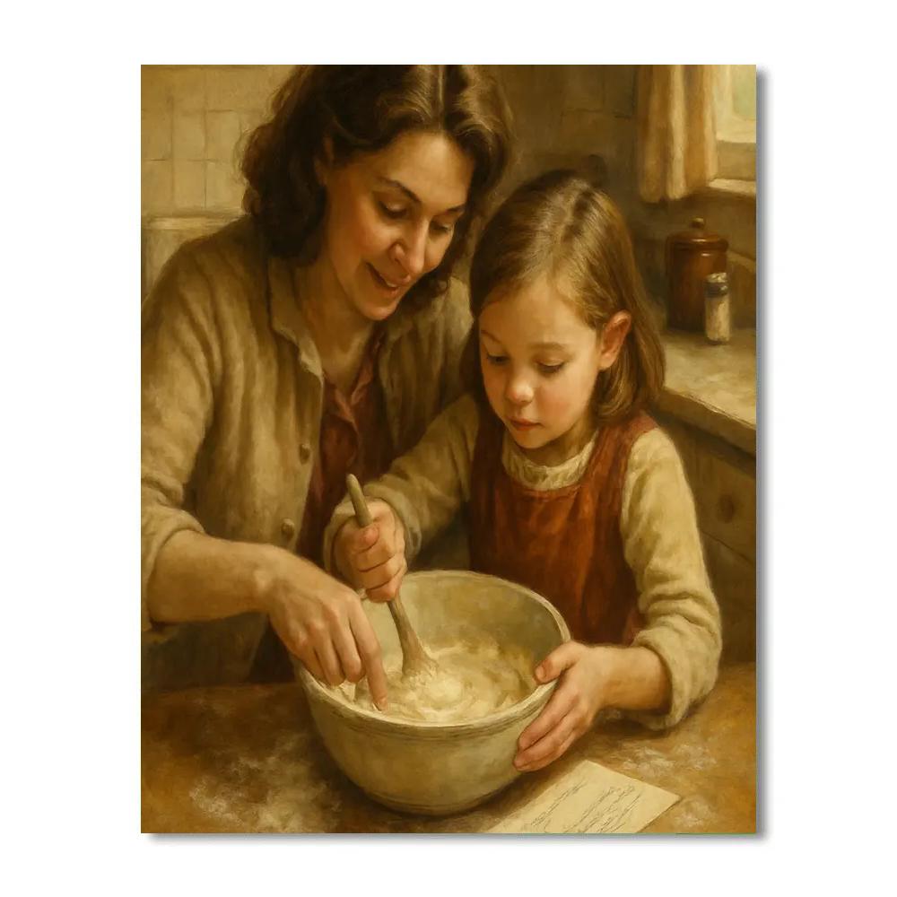 Baking Family Recipe Paint by numbers art