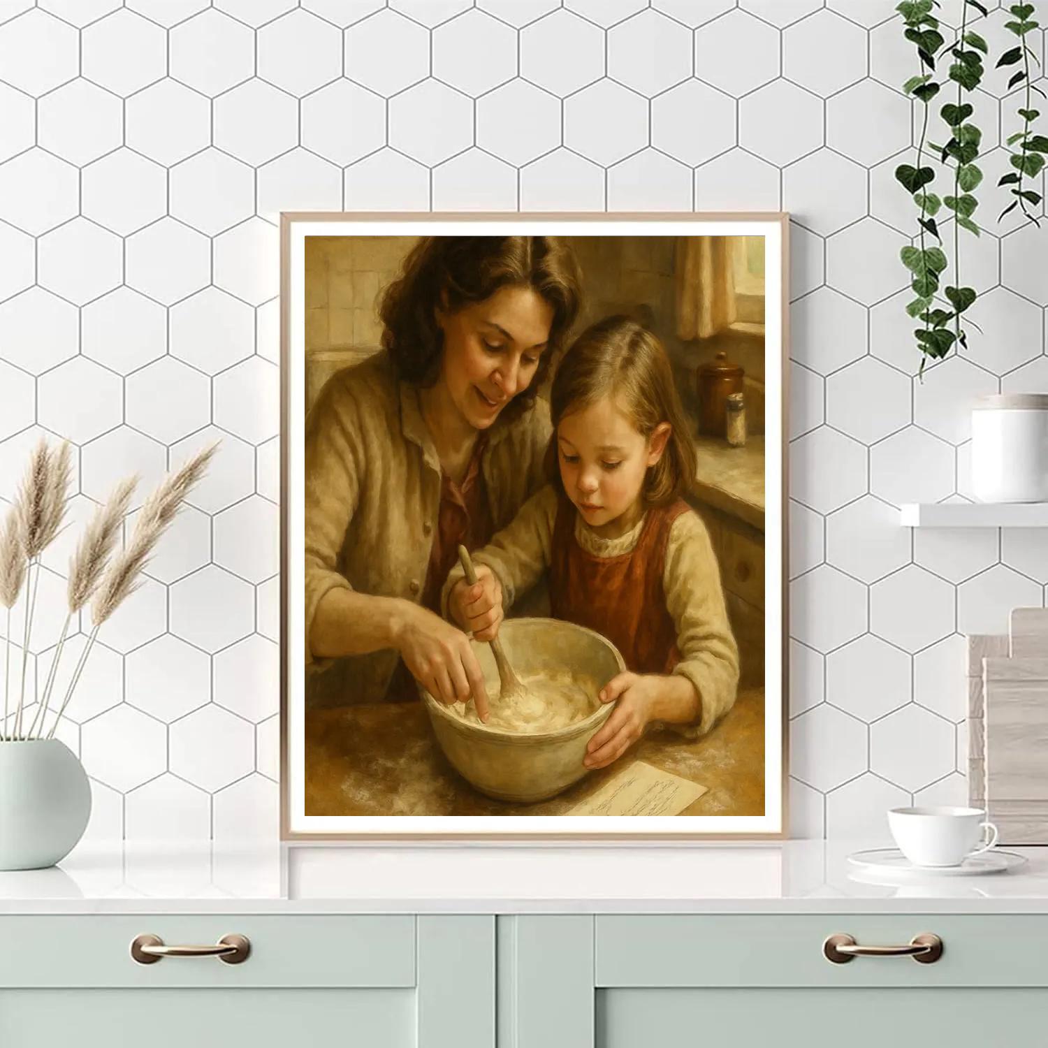 Baking Family Recipe Paint by numbers art