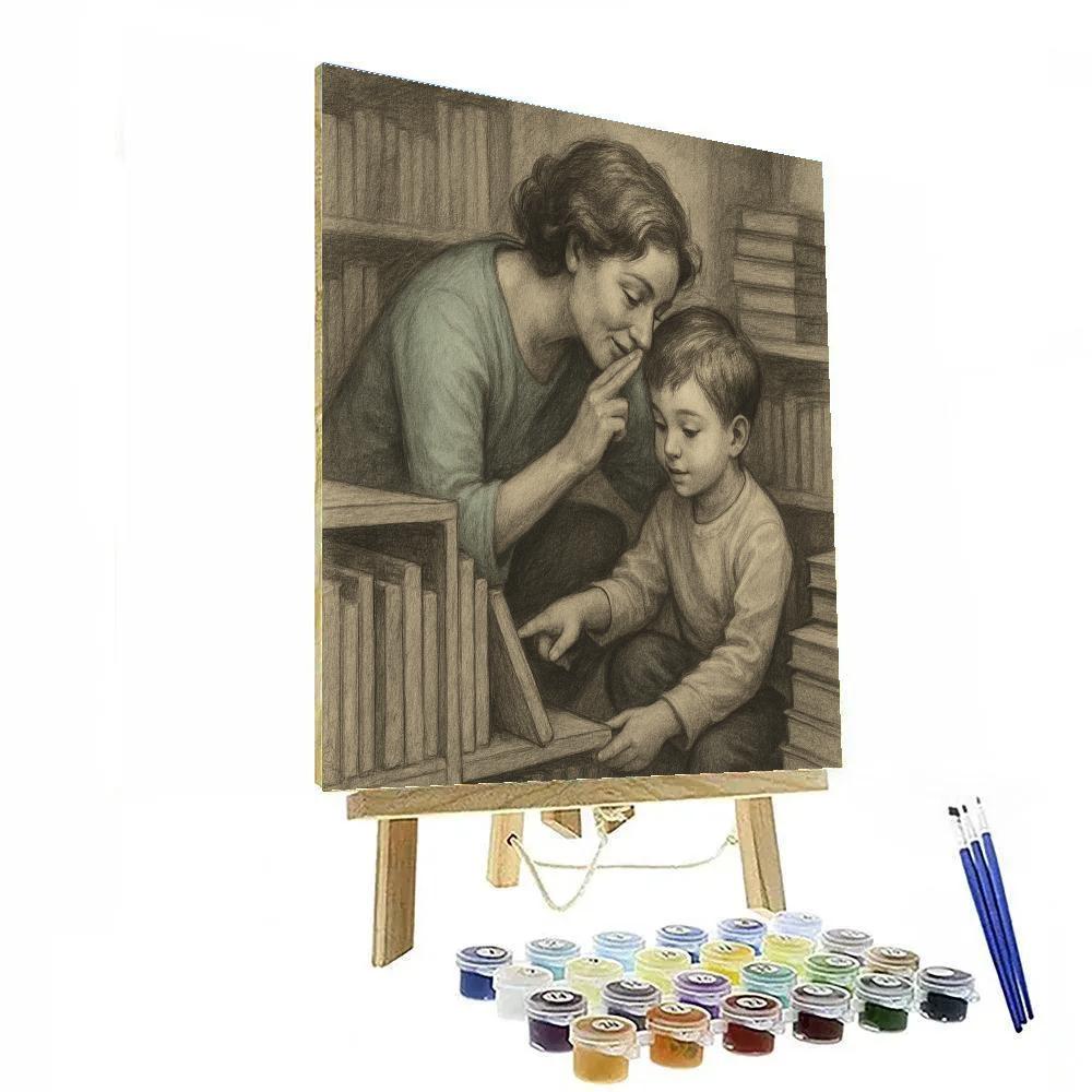 Library Whisper Reading Paint by numbers kits