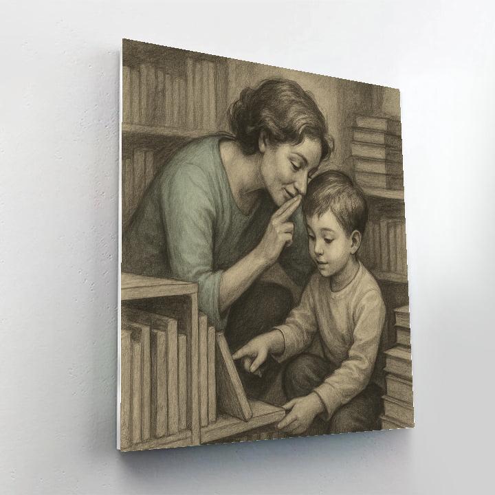 Library Whisper Reading Paint by numbers kits