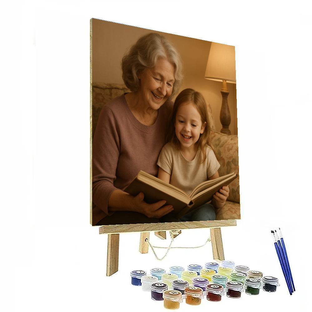 Grandmother And Grandchild Portrait Paint by numbers kits