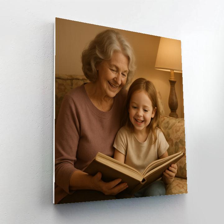 Grandmother And Grandchild Portrait Paint by numbers kits