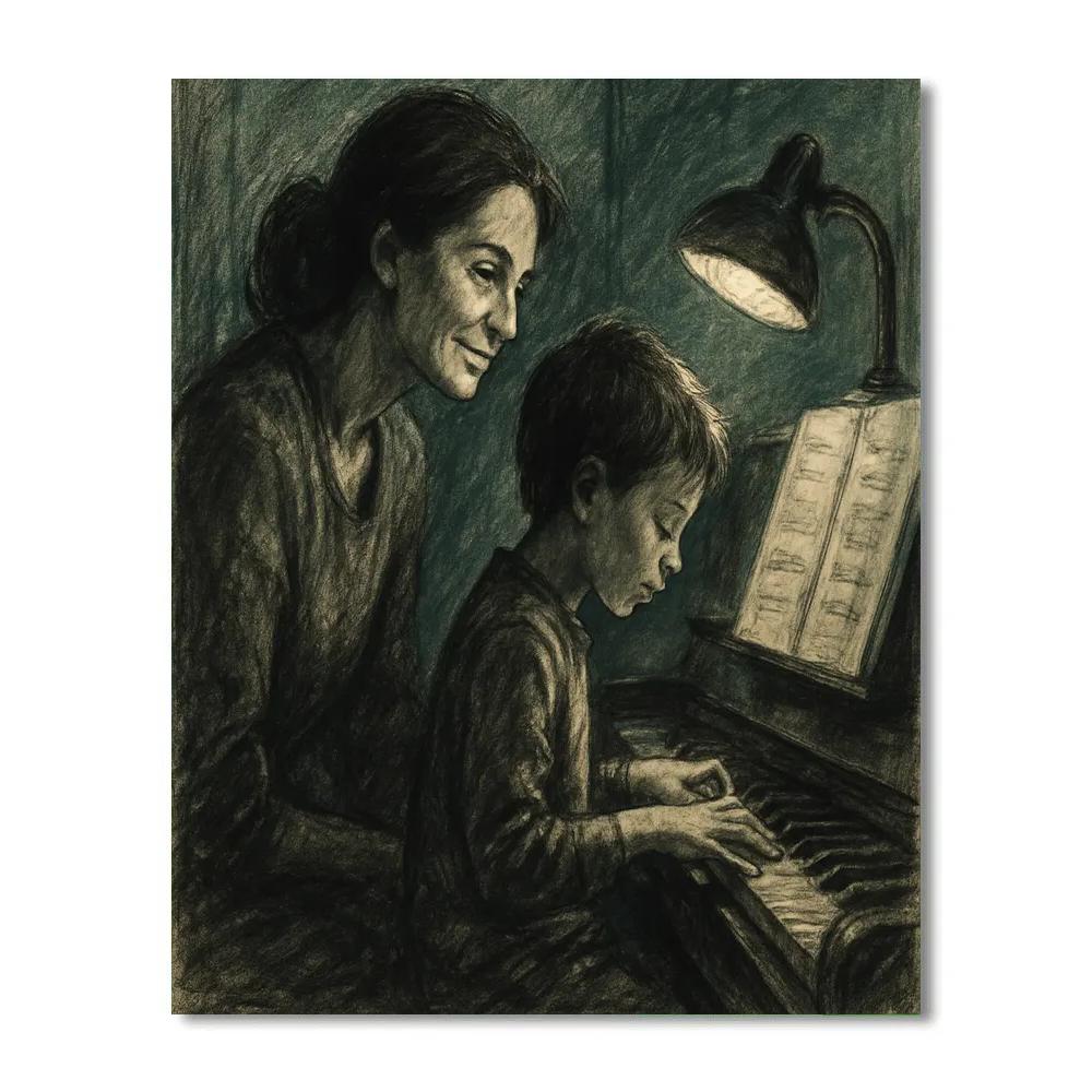 Music Practice Encouragement Number painting