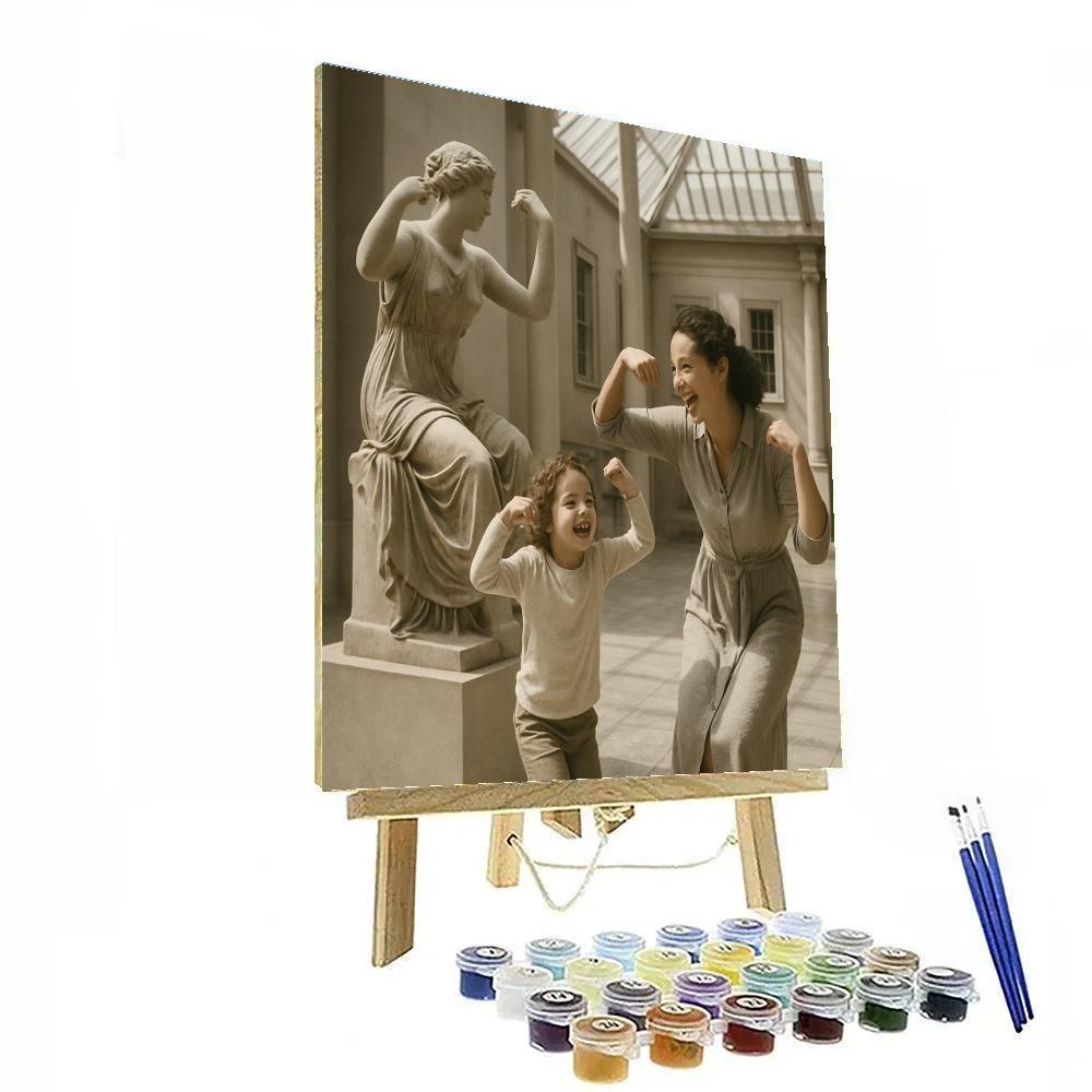 City Museum Sculpture Pose painting number kit