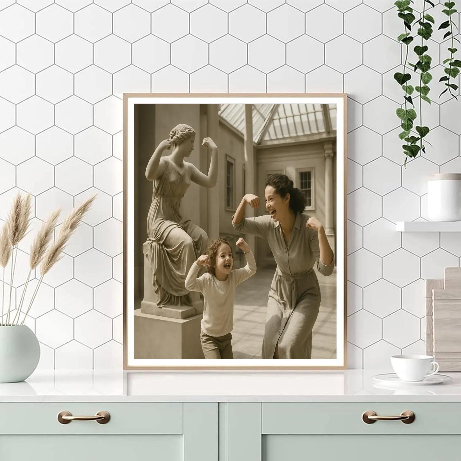 City Museum Sculpture Pose painting number kit