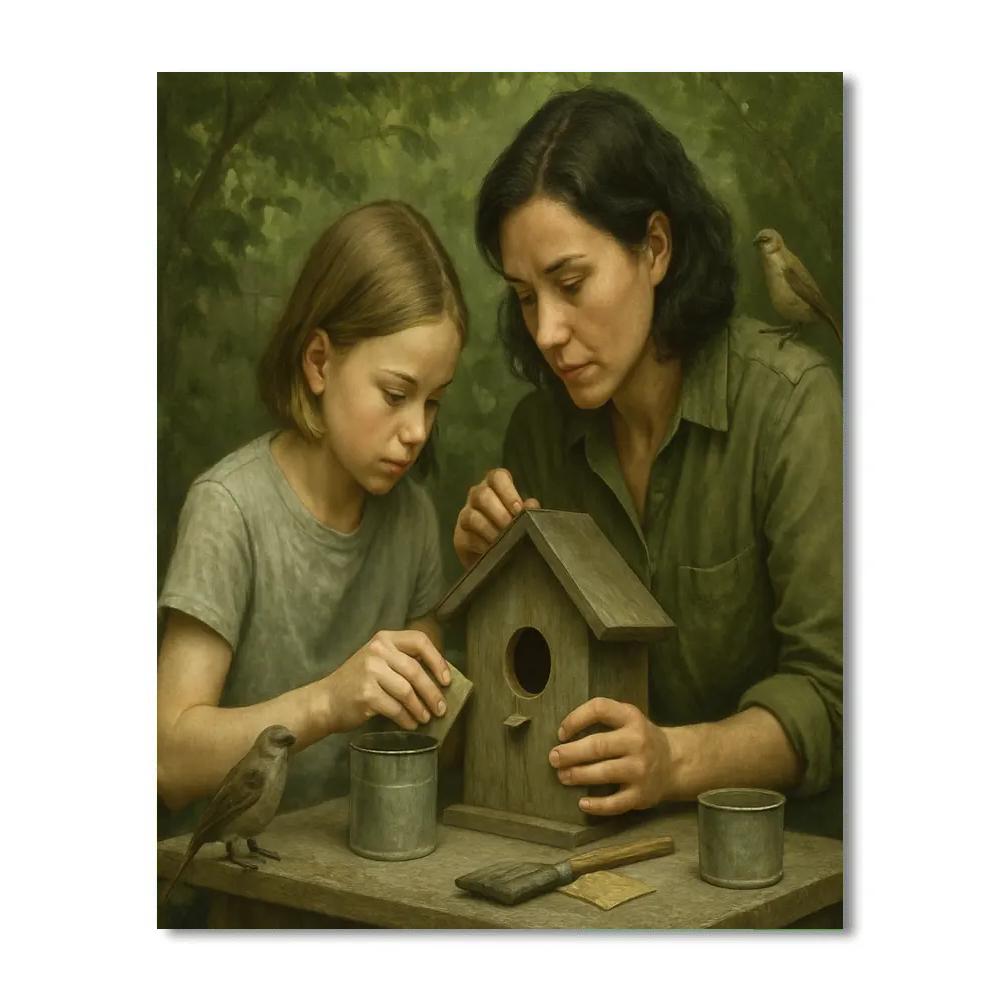 Quiet Garden Repair paint by numbers