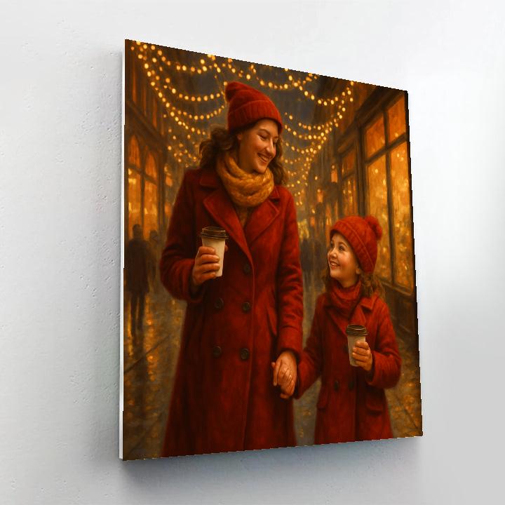 Holiday Lights Hand In Hand Paint by numbers kits