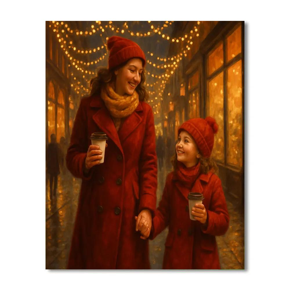 Holiday Lights Hand In Hand Paint by numbers kits