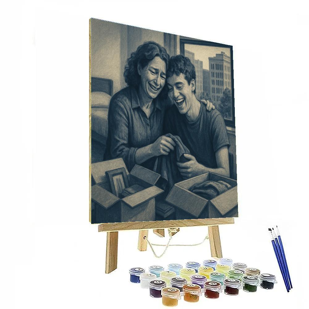 College Move In Helping Hands painting number kit