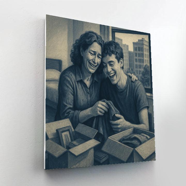 College Move In Helping Hands painting number kit