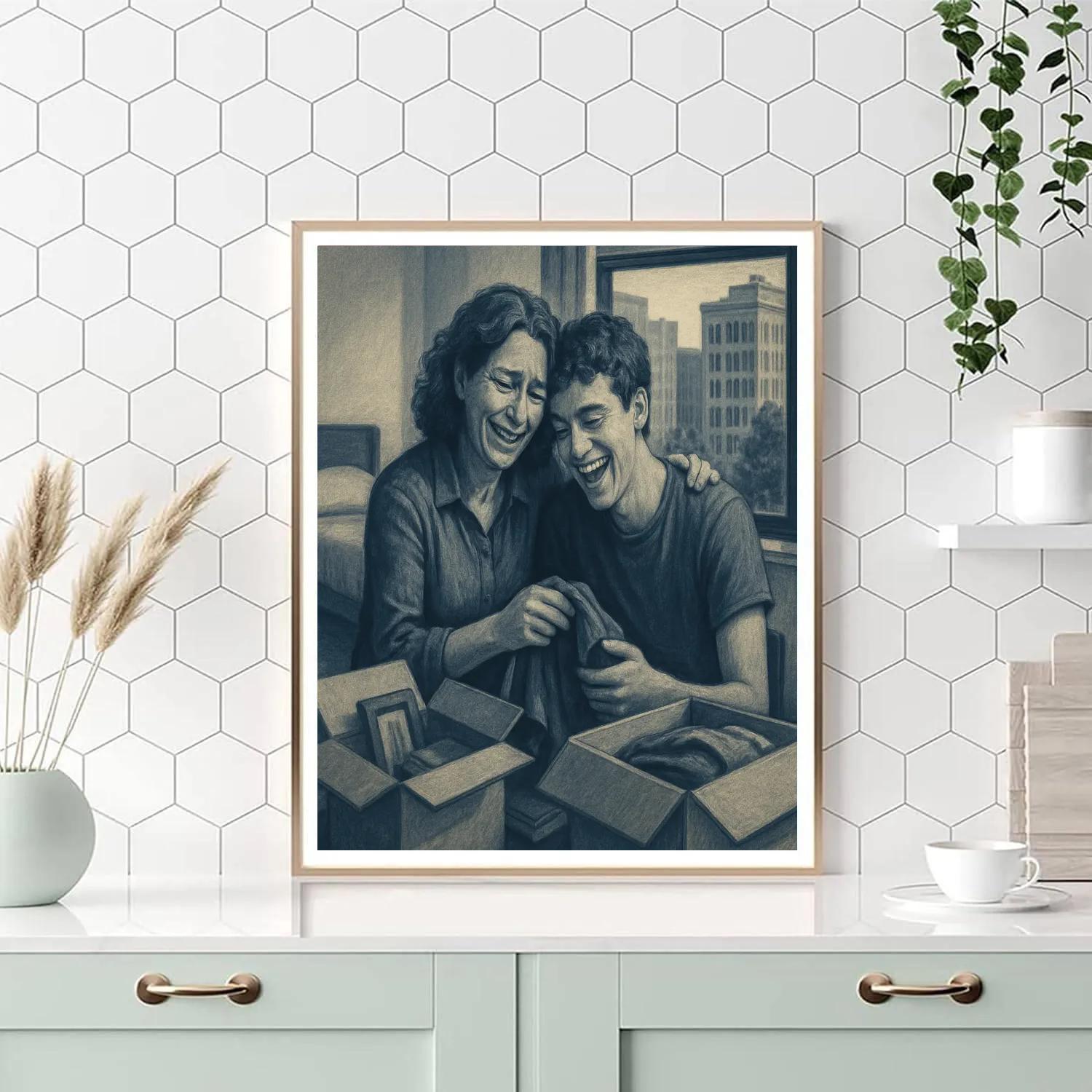 College Move In Helping Hands painting number kit