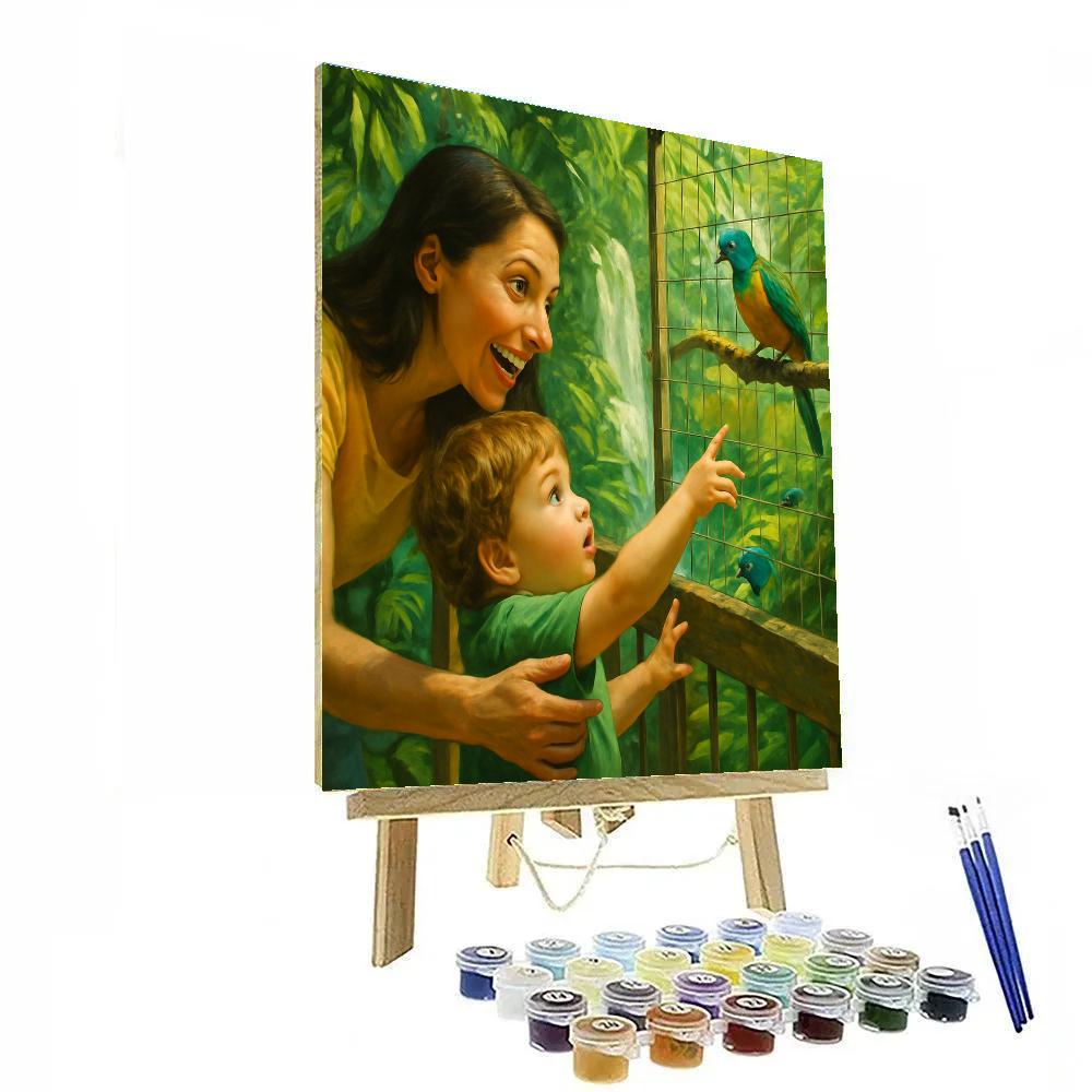 Rainforest Zoo Discovery painting number kit