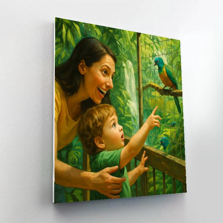 Rainforest Zoo Discovery painting number kit