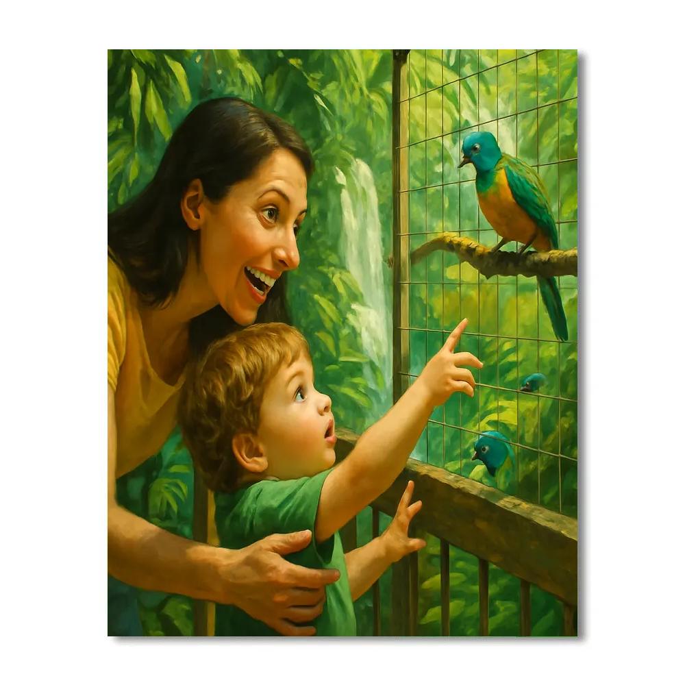 Rainforest Zoo Discovery painting number kit