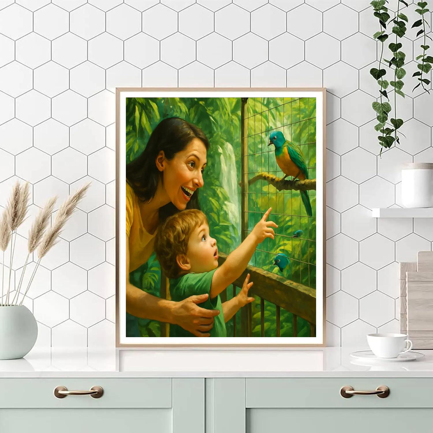 Rainforest Zoo Discovery painting number kit