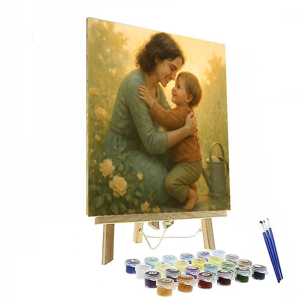 Sunrise Garden Hug Paint by numbers art