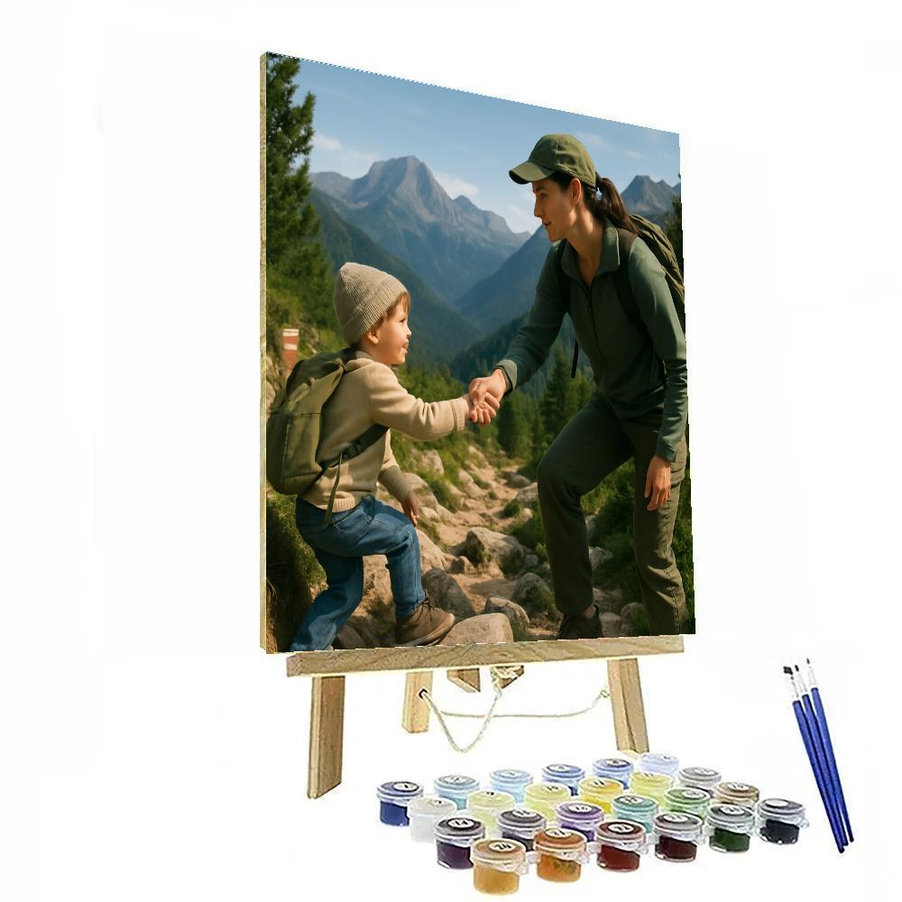 Mountain Trail Encouragement Paint by numbers art