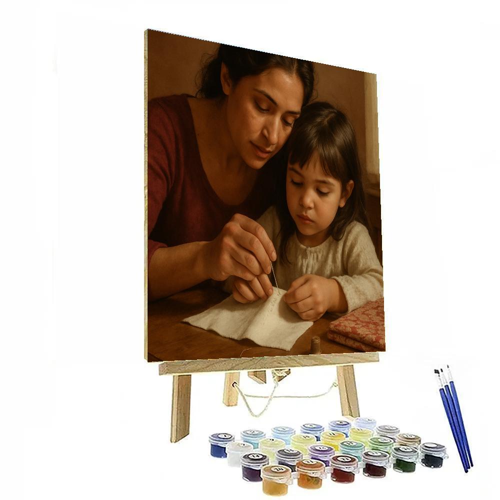 Quiet Sewing Lesson paint by number