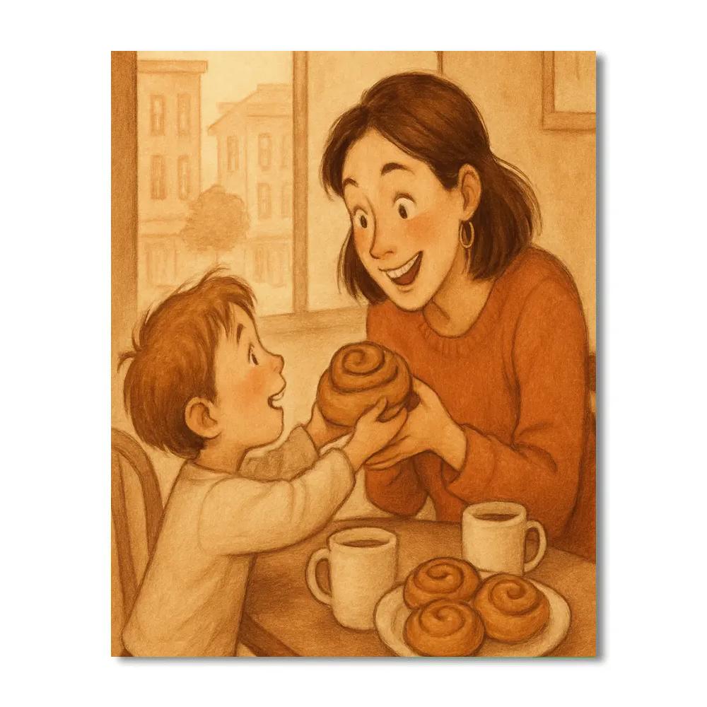 Bakery Morning Surprise Paint by numbers kits