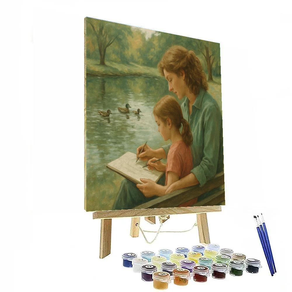 Park Sketching Lesson paint by number