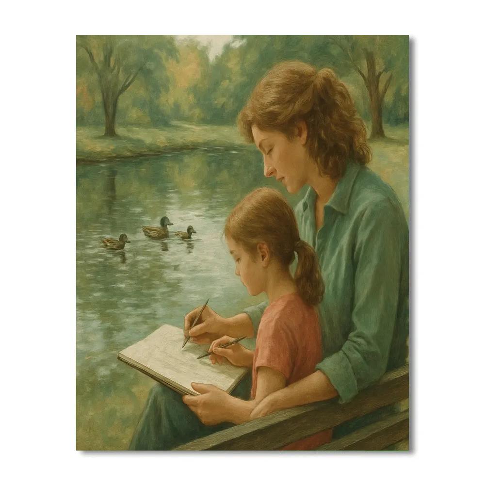 Park Sketching Lesson paint by number