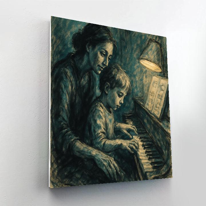 Piano Lesson Encouragement paint by numbers