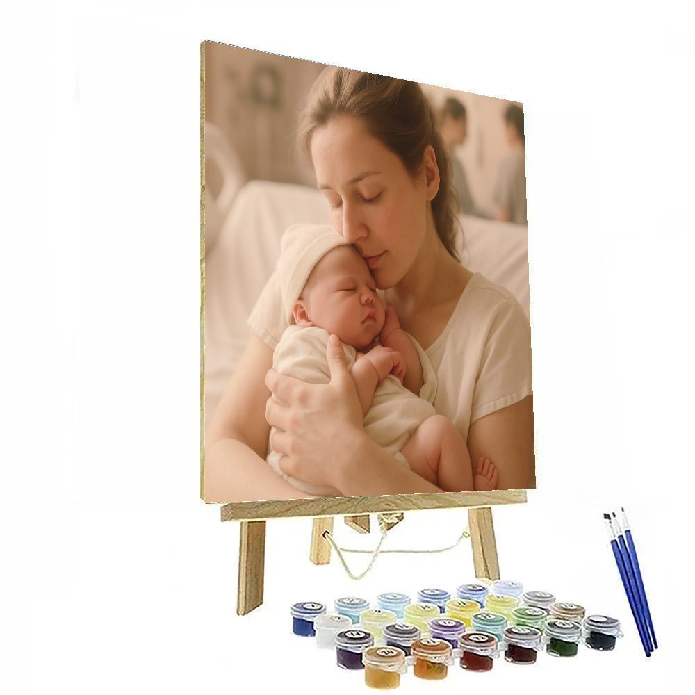 Hospital Newborn Embrace Number painting
