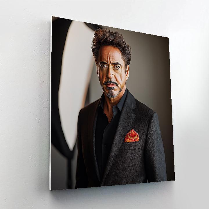 Robert Downey Jr.: Forging The Iron Elegance Number painting