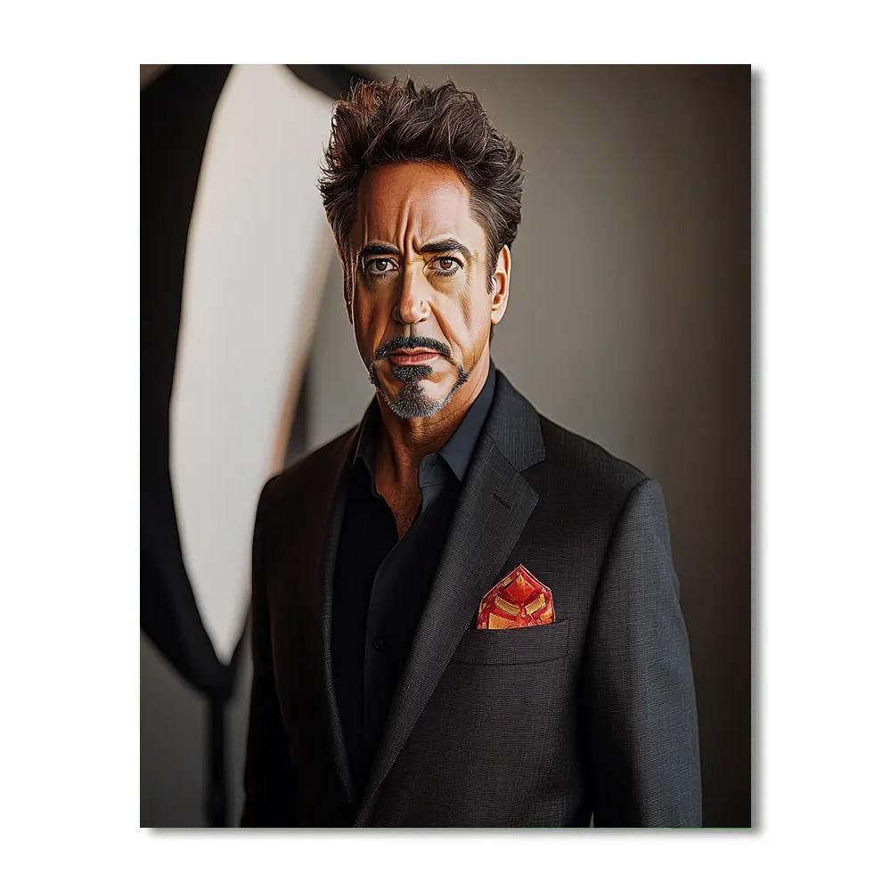 Robert Downey Jr.: Forging The Iron Elegance Number painting