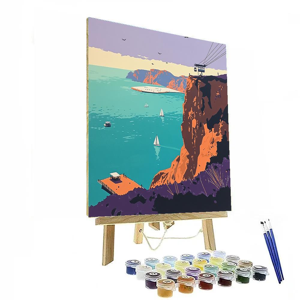 Table Mountain Viewpoint Cape Town South Africa Painting by numbers kit