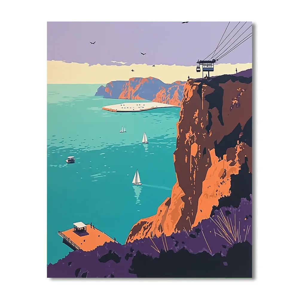 Table Mountain Viewpoint Cape Town South Africa Painting by numbers kit