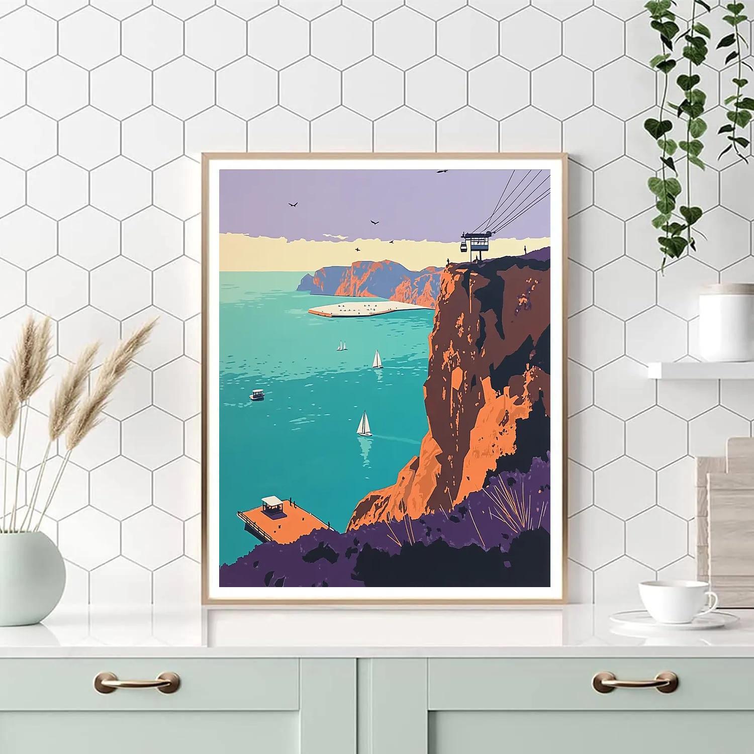 Table Mountain Viewpoint Cape Town South Africa Painting by numbers kit