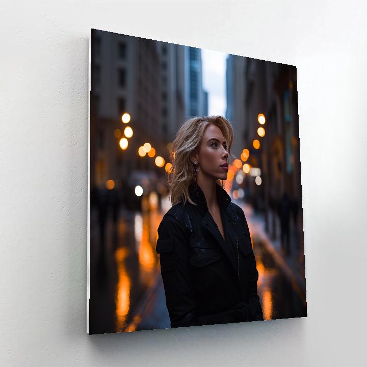 Scarlett Johansson: The Velvet Shadow Of The Spy Number painting