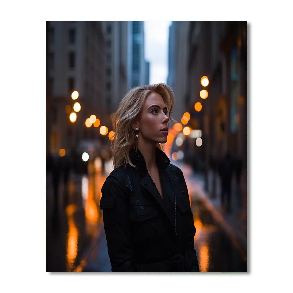 Scarlett Johansson: The Velvet Shadow Of The Spy Number painting