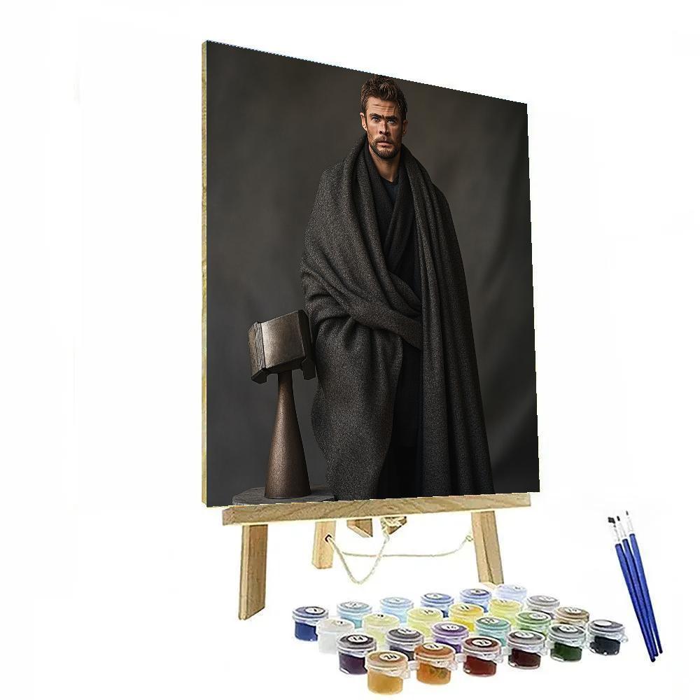Chris Hemsworth: Hammered Light And Thunderstride Number painting