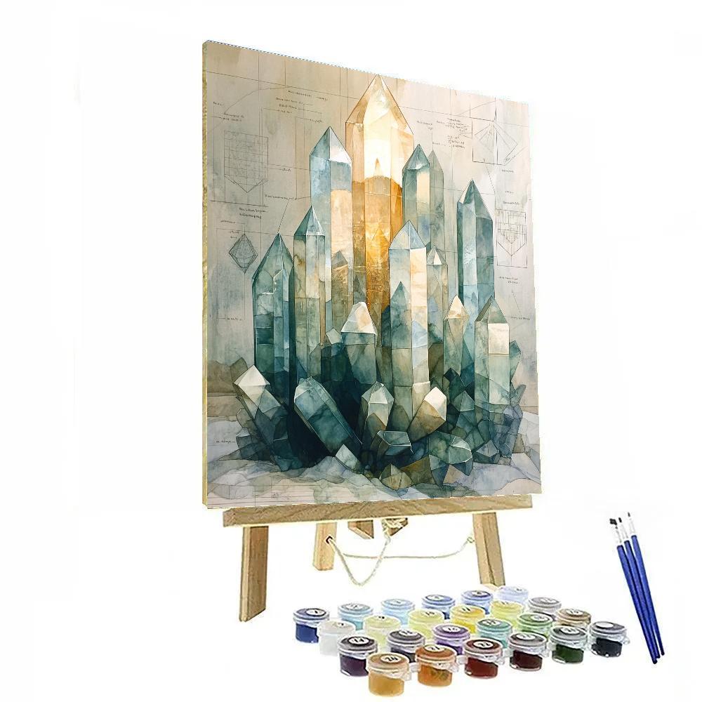 Leonardo Da Vinci Inspired Aurora Crystals Painting by numbers kit