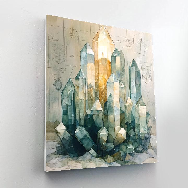 Leonardo Da Vinci Inspired Aurora Crystals Painting by numbers kit