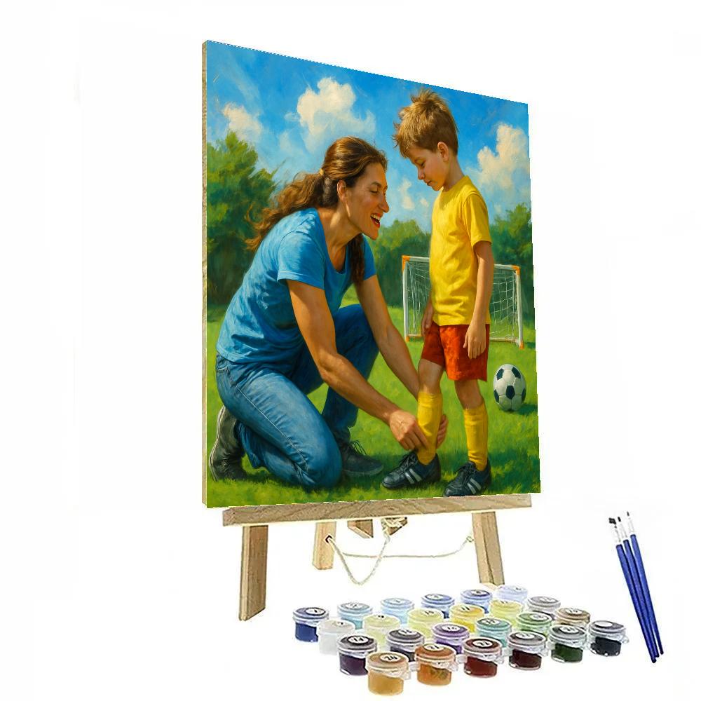 Soccer Practice Sideline Numbered painting kits