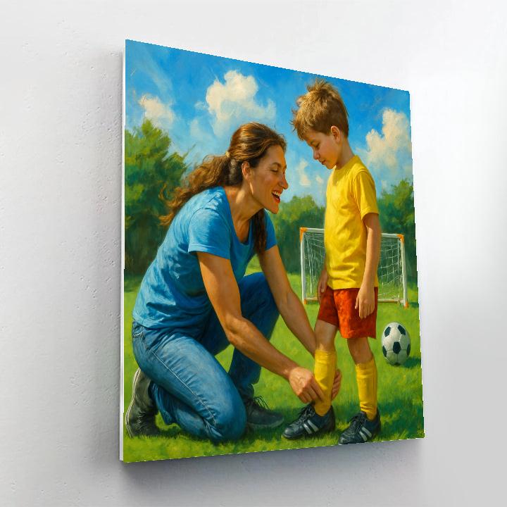 Soccer Practice Sideline Numbered painting kits