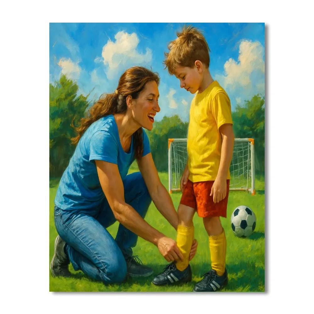 Soccer Practice Sideline Numbered painting kits