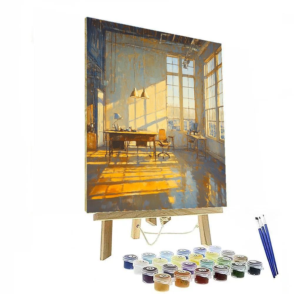 Edgar Degas Inspired Quiet Atelier Light paint by color