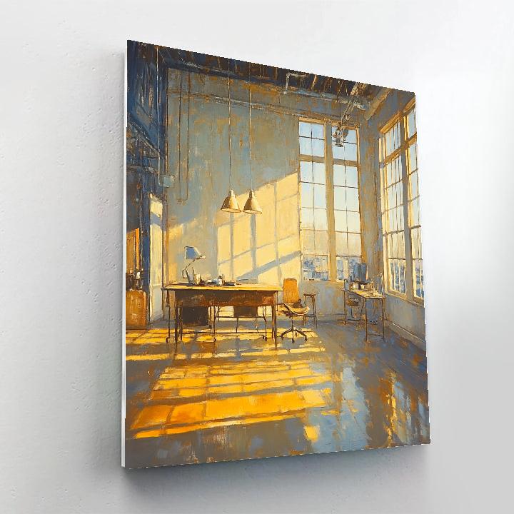 Edgar Degas Inspired Quiet Atelier Light paint by color