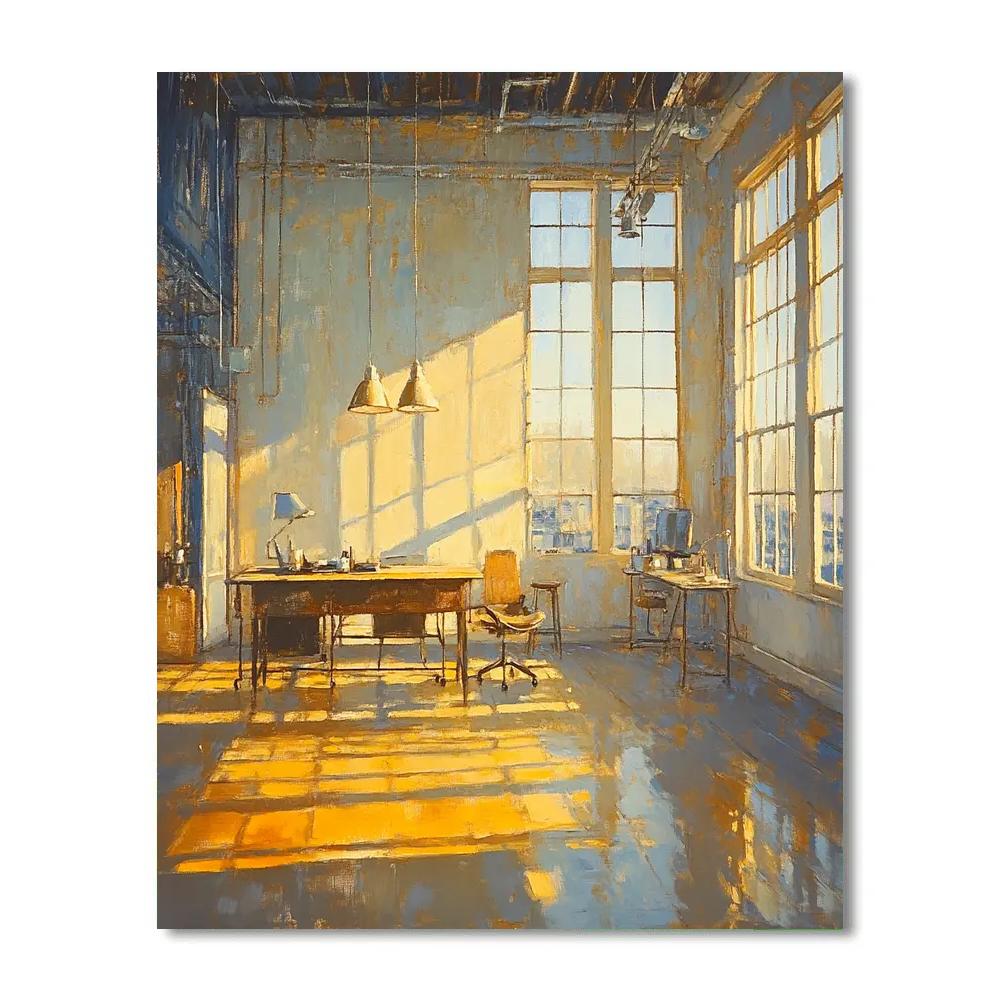 Edgar Degas Inspired Quiet Atelier Light paint by color
