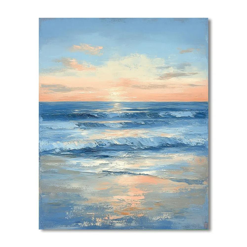 Edgar Degas Inspired Dawn Ripplescape paint by number