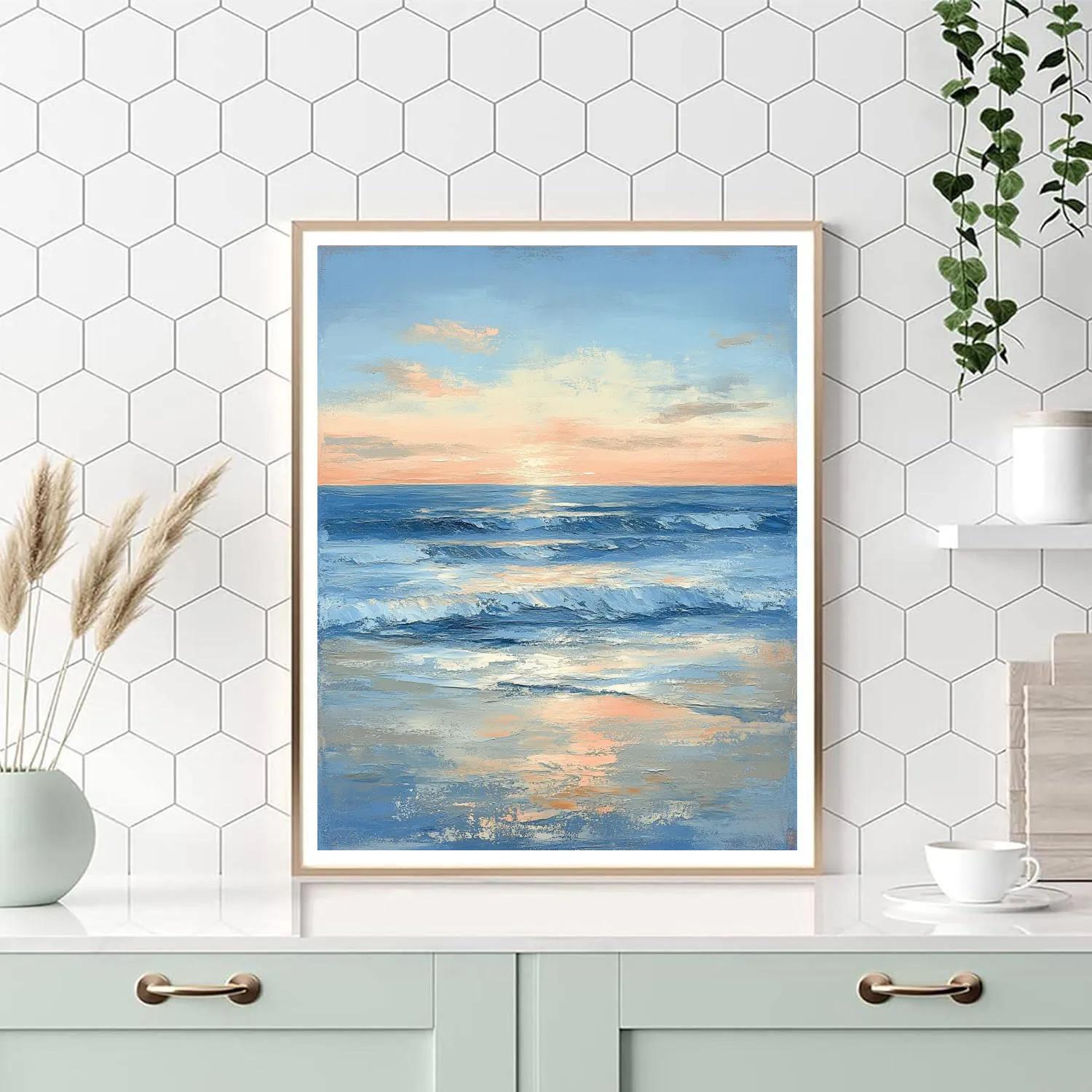 Edgar Degas Inspired Dawn Ripplescape paint by number