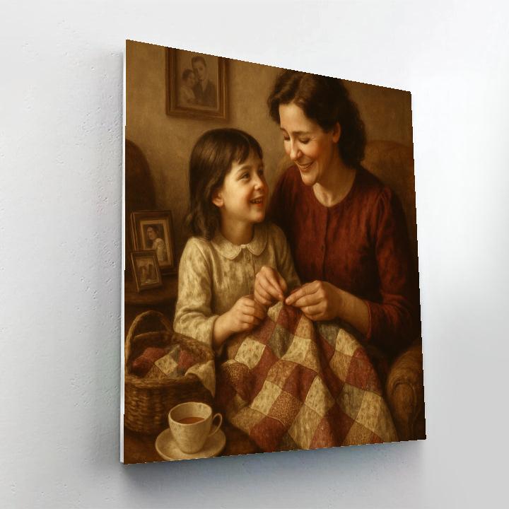 Quiet Patchwork Sewing paint by number