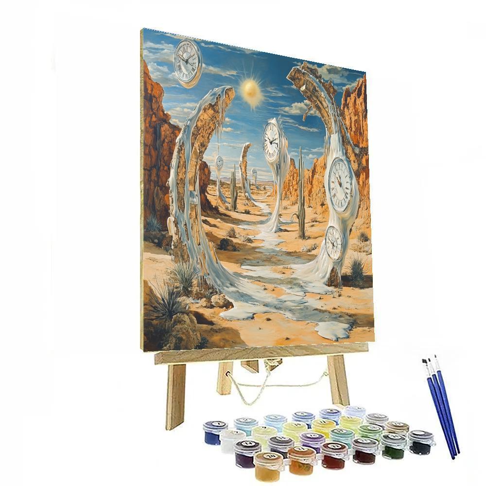 Salvador Dali Inspired Dreamscape Desert painting number kit
