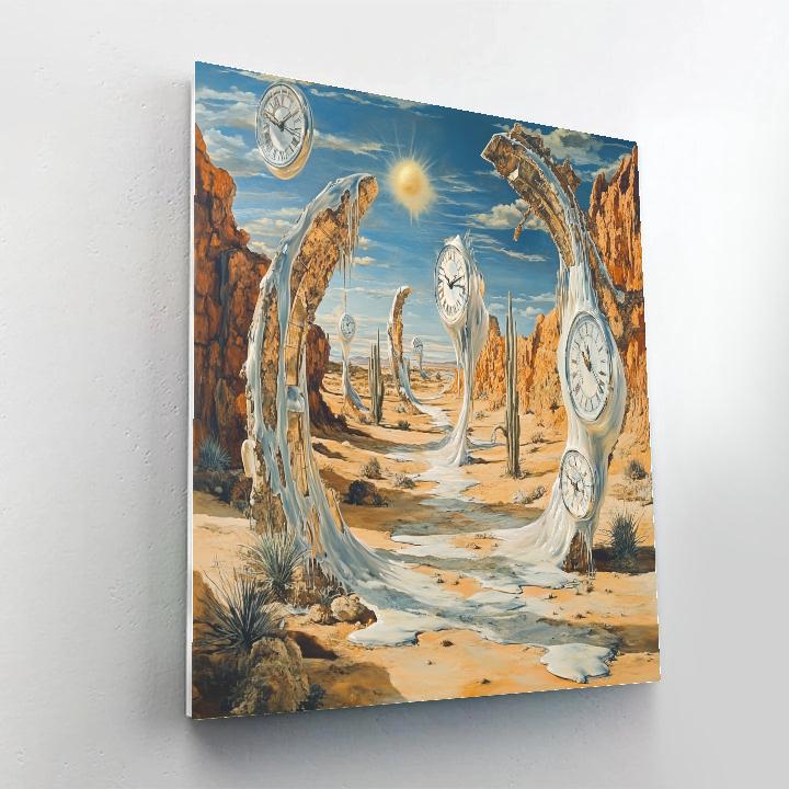 Salvador Dali Inspired Dreamscape Desert painting number kit