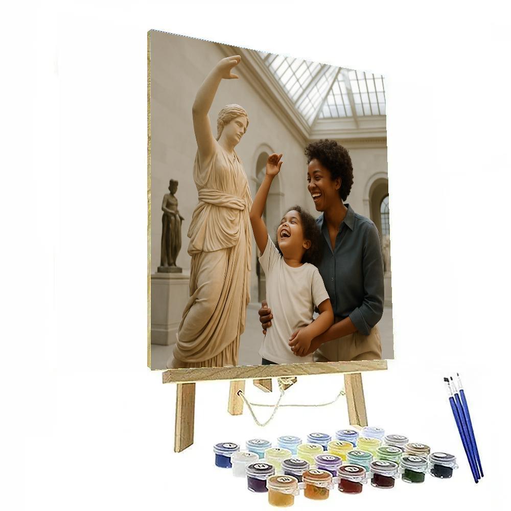 Museum Sculpture Mimic Paint by numbers art